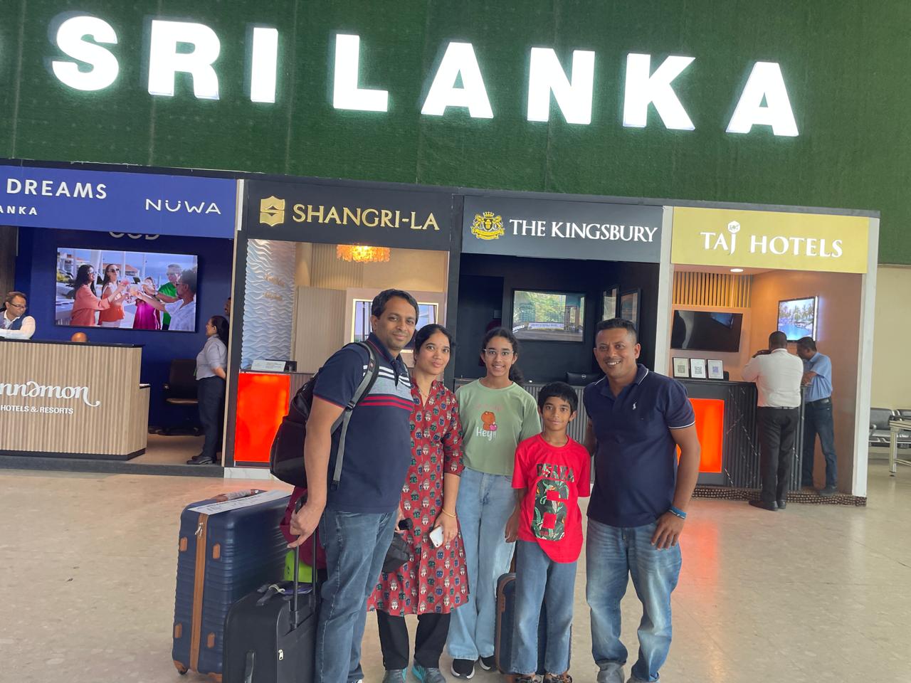 Warm arrival at Bandaranaike