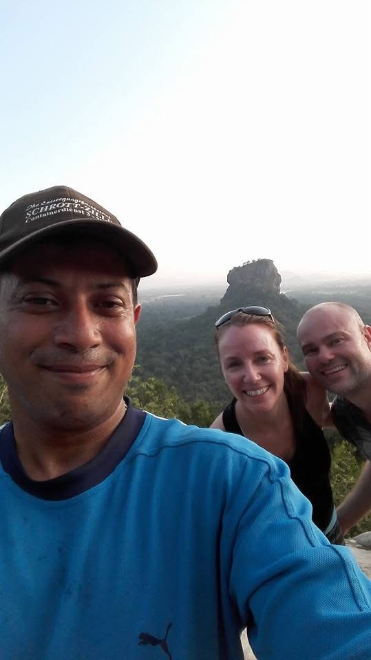Sunrise selfie above Sigiriya