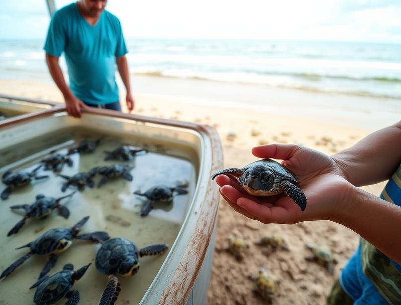 Turtle hatchery visit